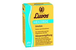 Sie sehen eine Packung Luvos Heilerde imutox 380 g Pulver, Produktbild: 01 Luvos Heilerde imutox 380 g Pulver, A-Nr.: 4773957 - 01
