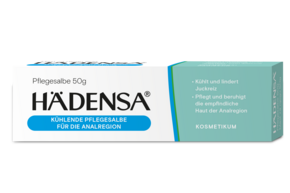 Sie sehen eine Packung Hädensa Pflegesalbe 50g, Produktbild: 01 Hädensa Pflegesalbe 50g, A-Nr.: 5651251 - 01