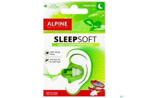 Sie sehen eine Packung Ohrenschutz Alpine Hearing Protection Sleepsoft 2st, Produktbild: 01 Ohrenschutz Alpine Hearing Protection Sleepsoft 2st, A-Nr.: 3796241 - 01