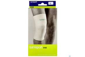 Sie sehen eine Packung Kniebandagen Sanisport L Nr 22 1st, Produktbild: 01 Kniebandagen Sanisport L Nr 22 1st, A-Nr.: 1616559 - 01