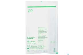 Sie sehen eine Packung Mullkompressen Gazin Baumw.17faedig Steril 16fach 18x 8cm 2st, Produktbild: 01 Mullkompressen Gazin Baumw.17faedig Steril 16fach 18x 8cm 2st, A-Nr.: 2570173 - 01